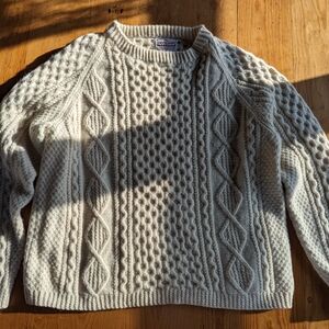 Men's Classic Handknit Irish Fisherman's Sweater